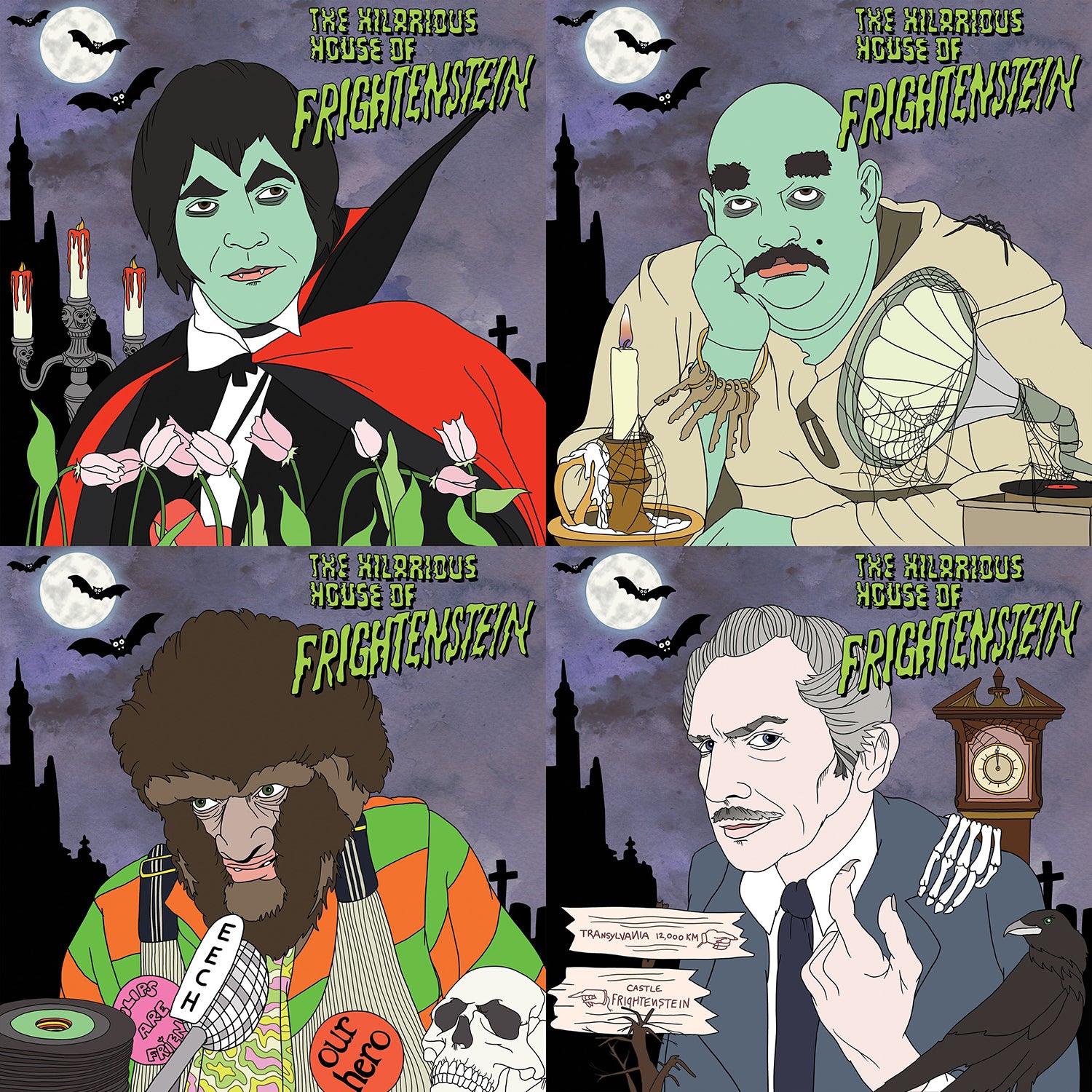 Frightenstein - All Four Albums Plus BONUS HHoF Record Tote - Groove Vinyl