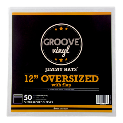 12 Inch Oversized with Flap Premium Outer Record Sleeves - Groove Vinyl