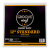 12 Inch Standard with Flap Premium Outer Record Sleeves - Groove Vinyl